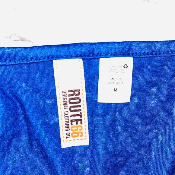 Route 66 | Sleeveless Blouse Layered Front | Blue | Womens | M - Picture 5 of 6